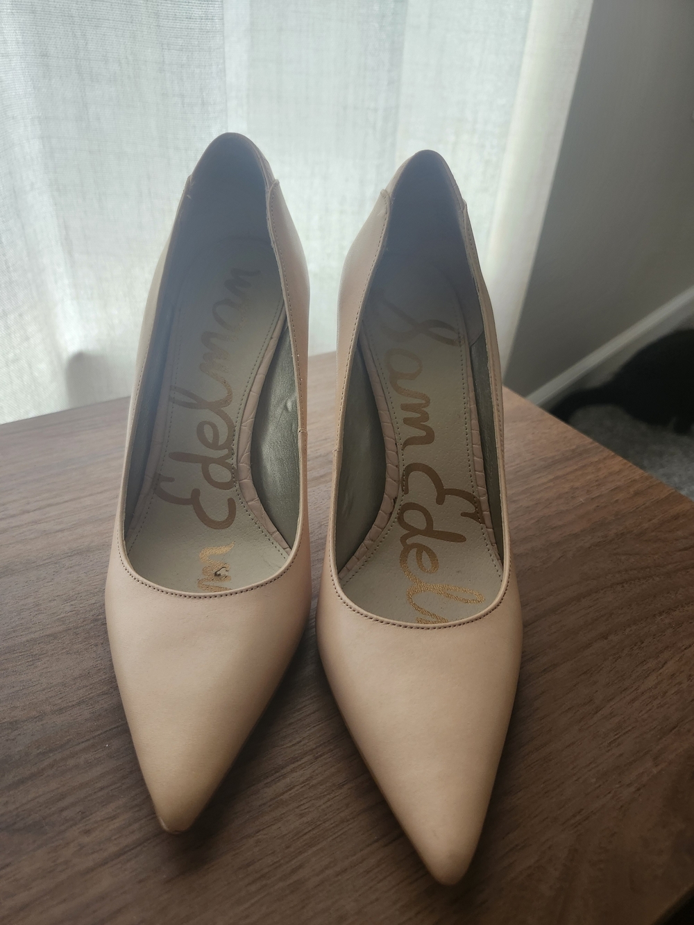Sam Edelman Nude Pointed-Toe Pumps